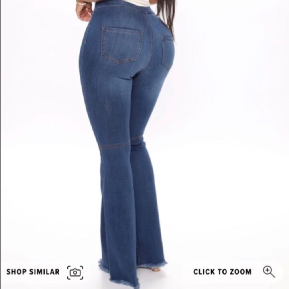 Fashion Nova Flavor of the Month Flare Jeans - Picture 3 of 3
